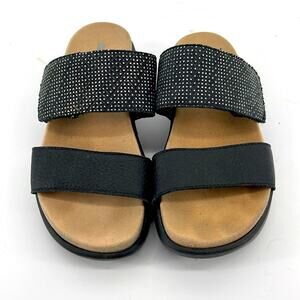 NWOT Romika Borneo leather two strap comfort slide sandals sz 38